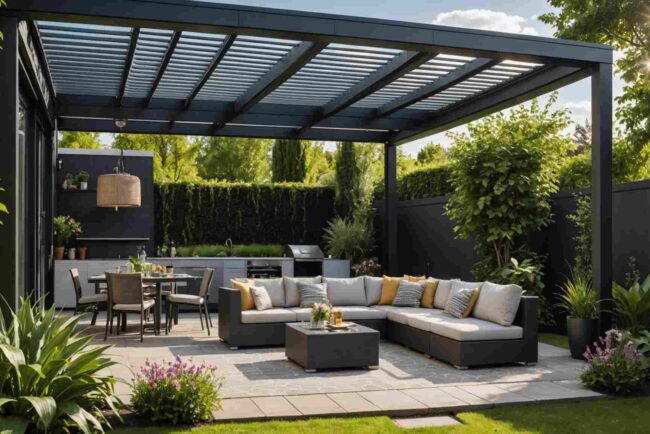 3 avantages d'une pergola bioclimatique pour votre jardin