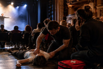 Intervention de secours auprès d’un spectateur victime d’un malaise dans une salle de spectacle